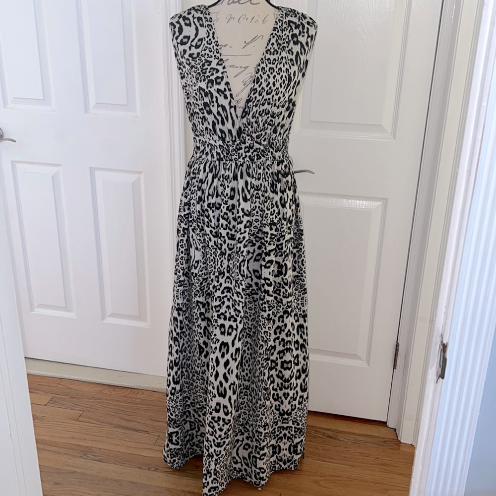 American & Beyond Beach dress leopard